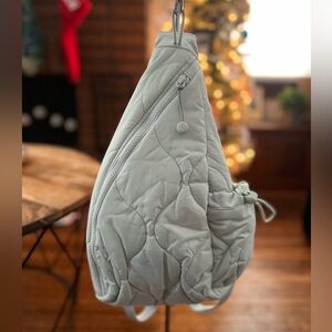 Vera Bradley Quilted Featherweight Sling Bag in Cool Mint